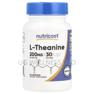 Nutricost, L-Theanine, 200 Mg, 30 Capsules