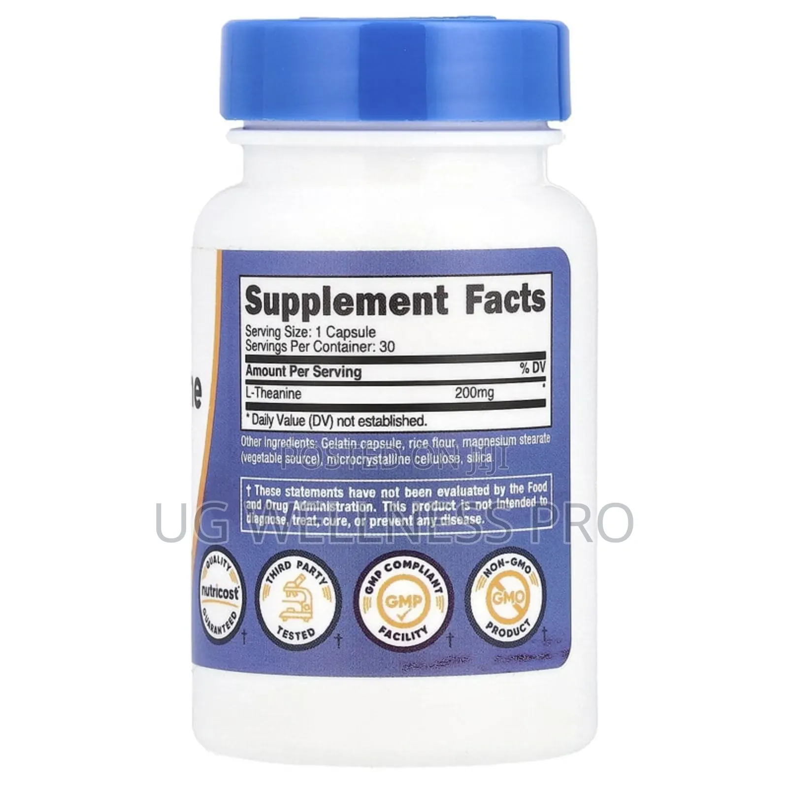 Nutricost, L-Theanine, 200 Mg, 30 Capsules