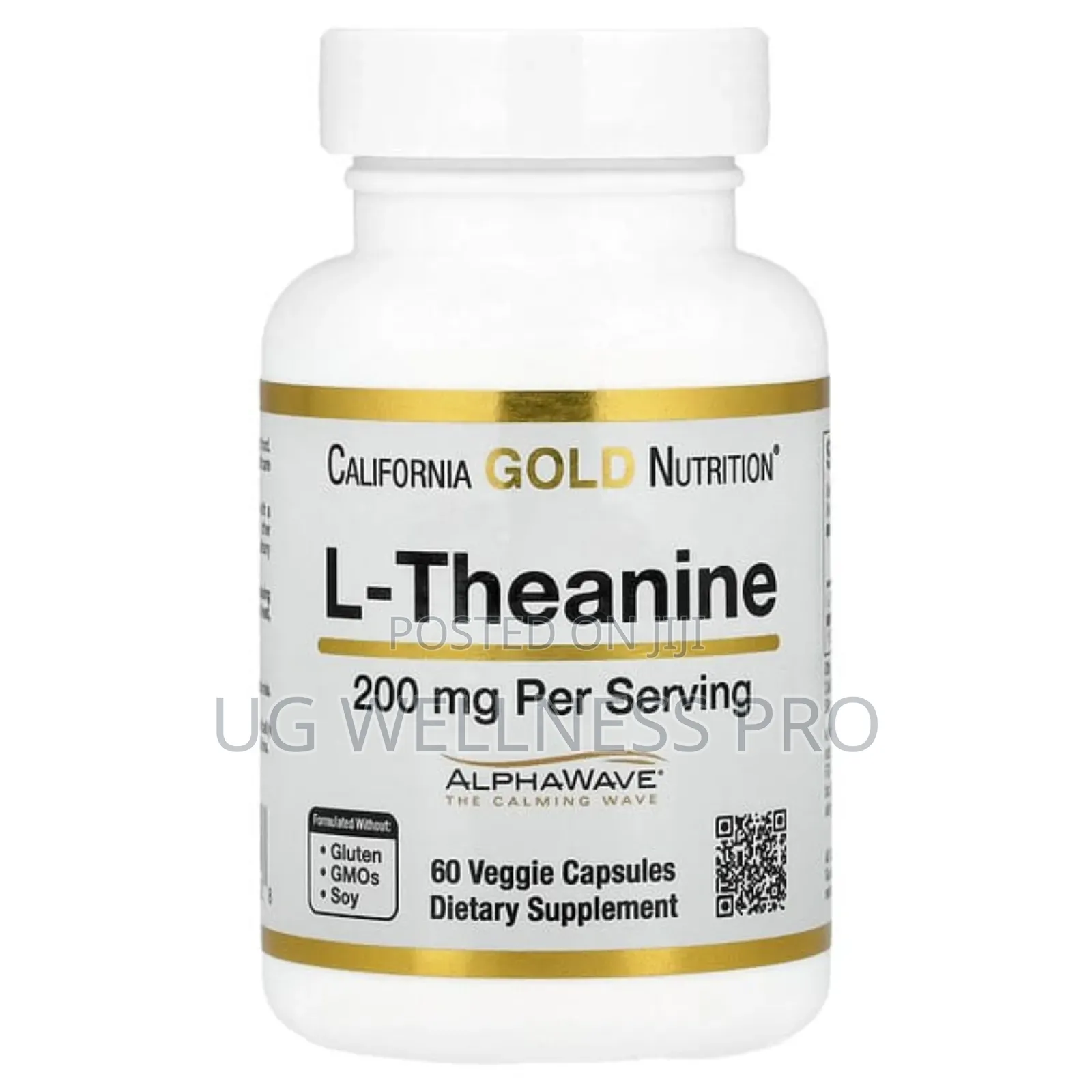 L-Theanine, Featuring Alphawave, 200 Mg, 60 Veggie Capsules
