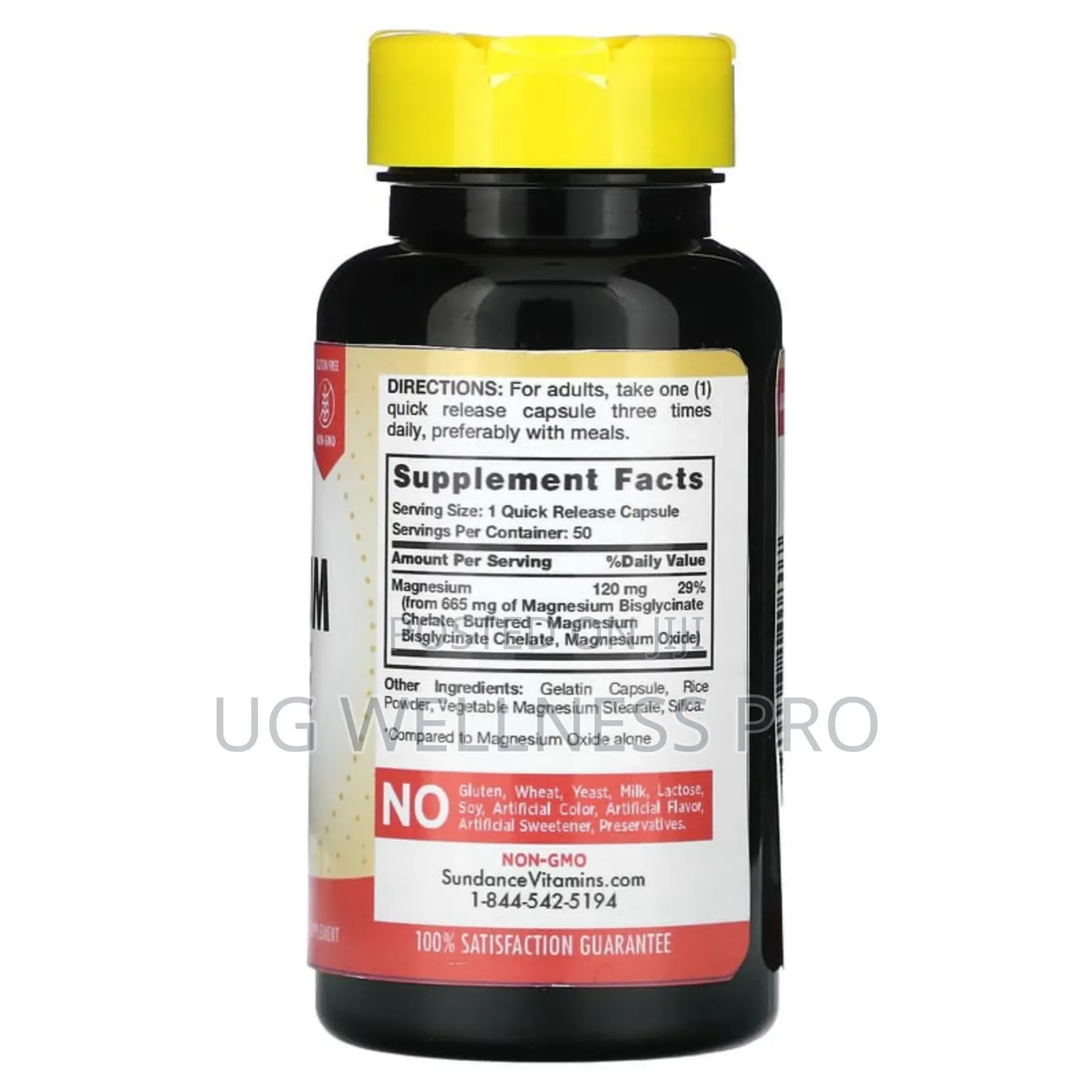 Sundance High Absorption Magnesium Glycinate 665 Mg, 50 Caps