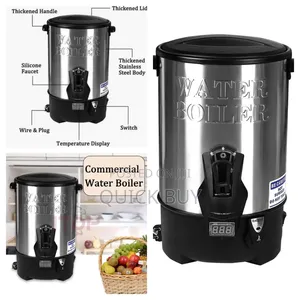 20l Commercial Hot Water Boiler Tea Warmer – Black Silver
