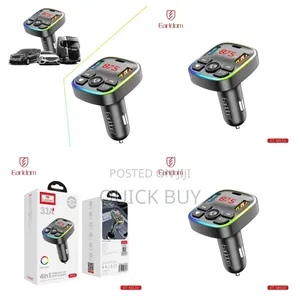 Earldom M110 4-in-1 Car Charger With Fm Transmitter