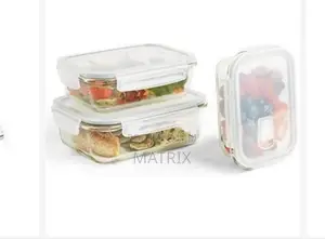 3 Piece Food Safe Microwave Oven Safe Glass Bowls