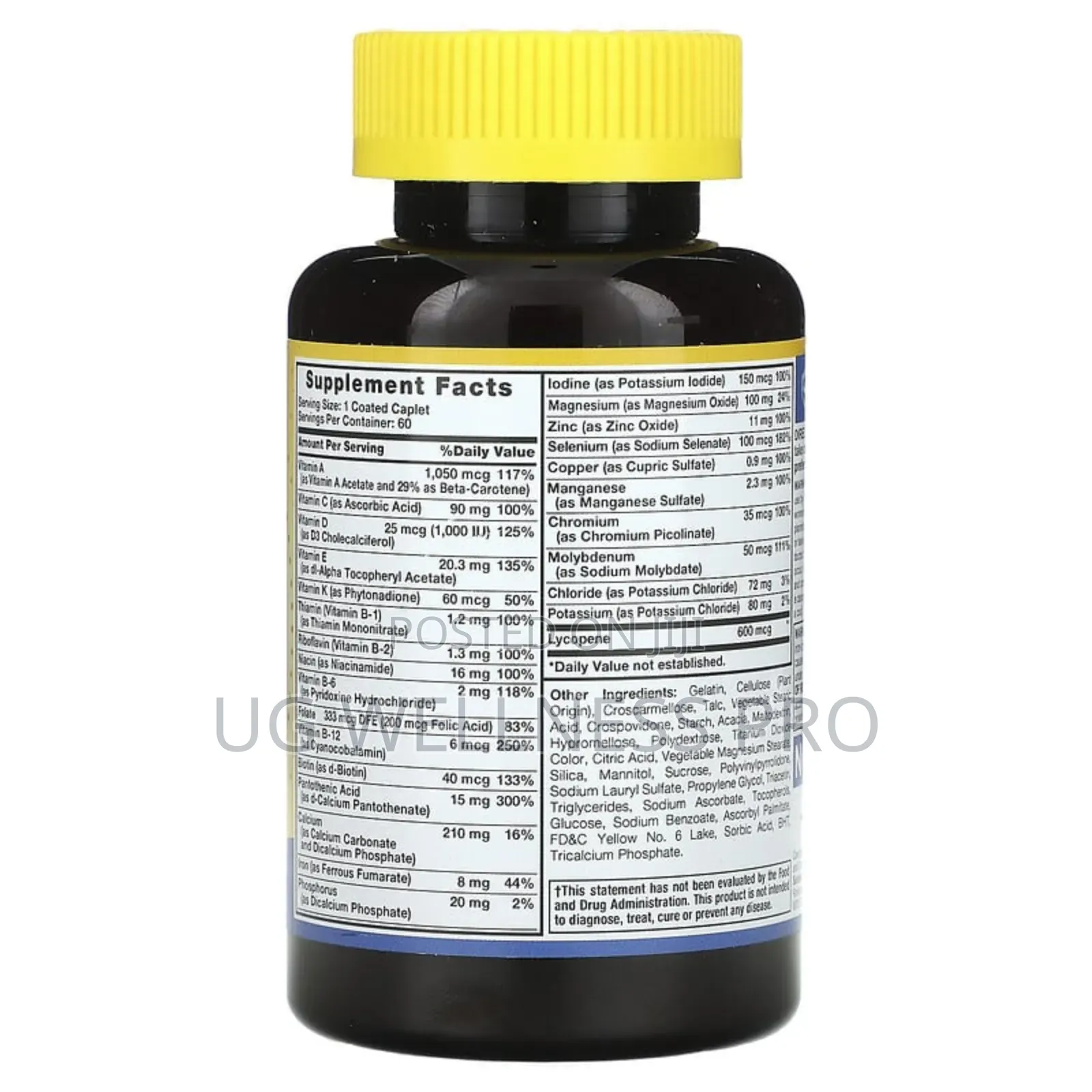 Abc Complete Men's Multivitamin Mineral 60 Coated Caplets