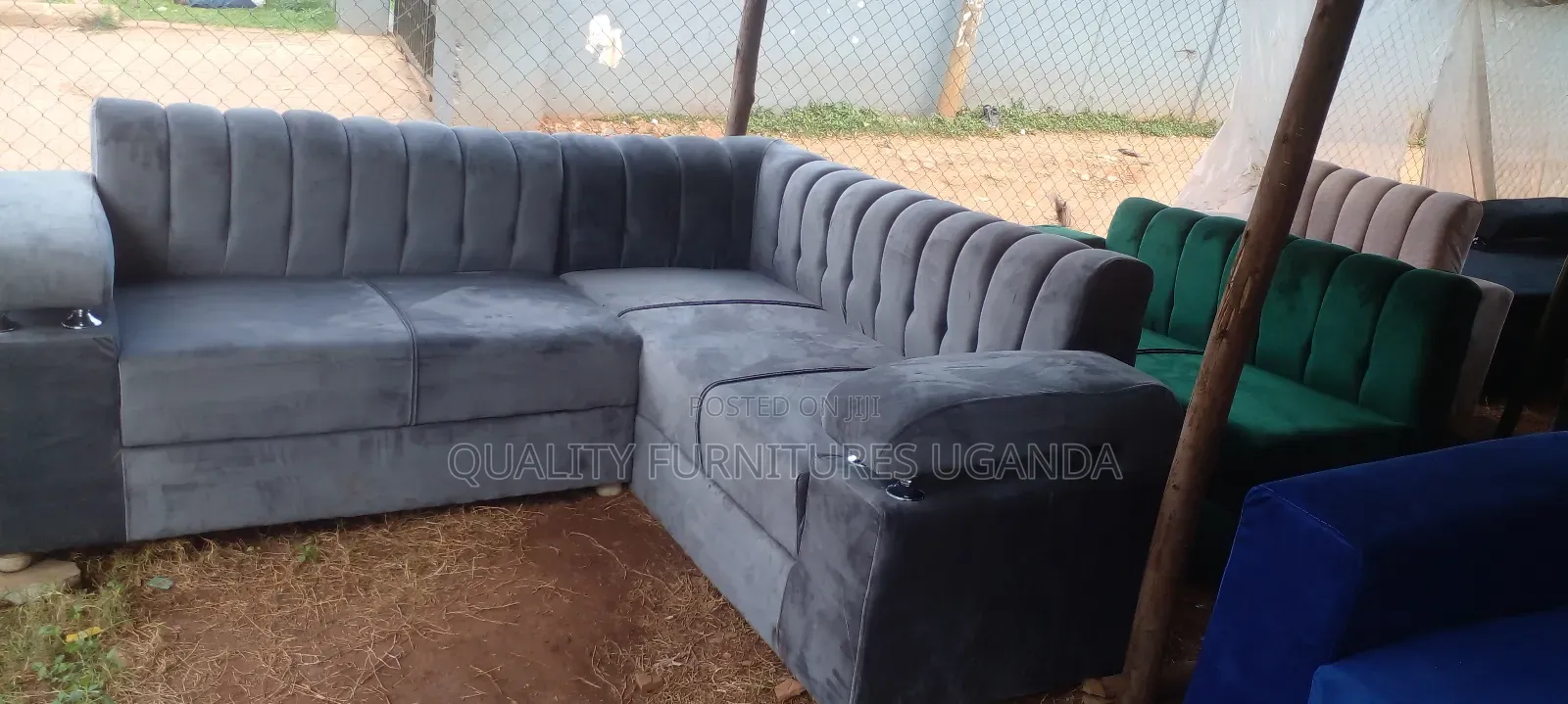 Advanced Five Sitter Gray Sofas