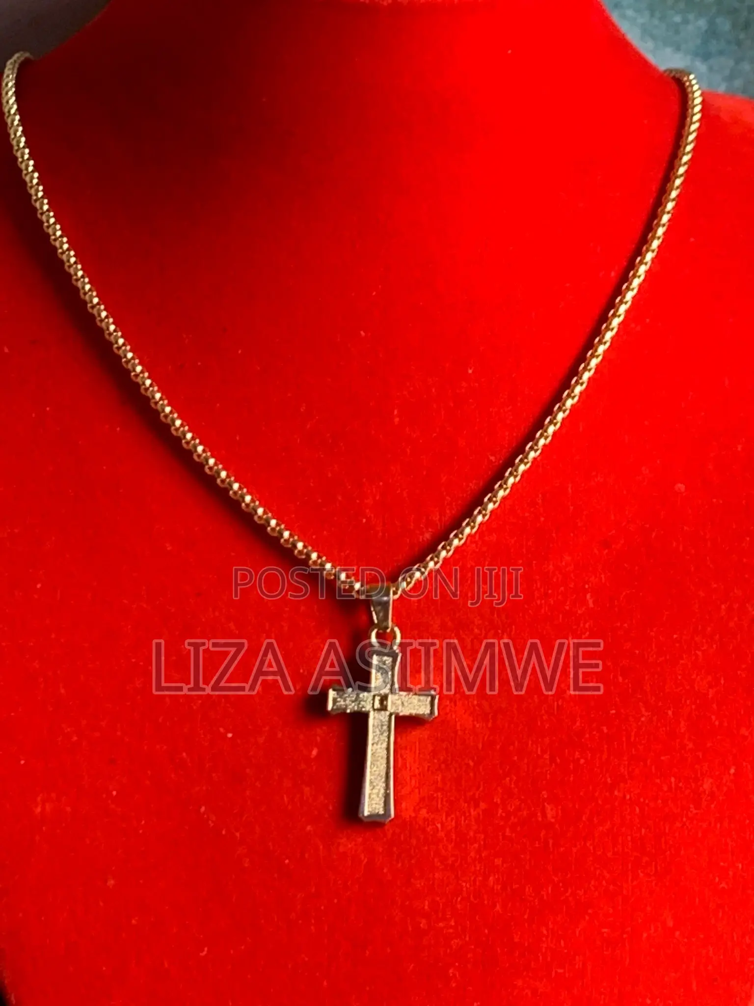 Medium Long Cross Necklace