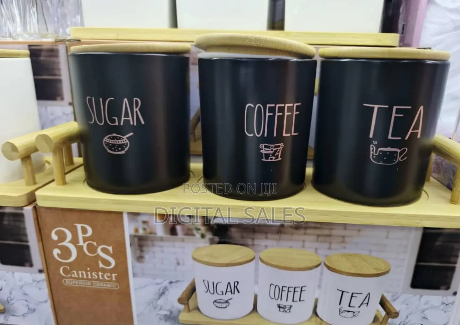 3pcs Ceramic Canister Set