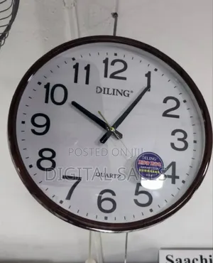 Wooden Wall Clock Silent Non Ticking