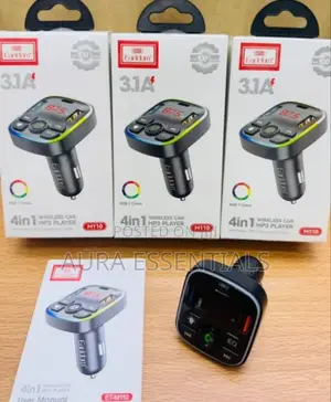 Earldom M110 4-in-1 Car Charger With Fm Transmitter