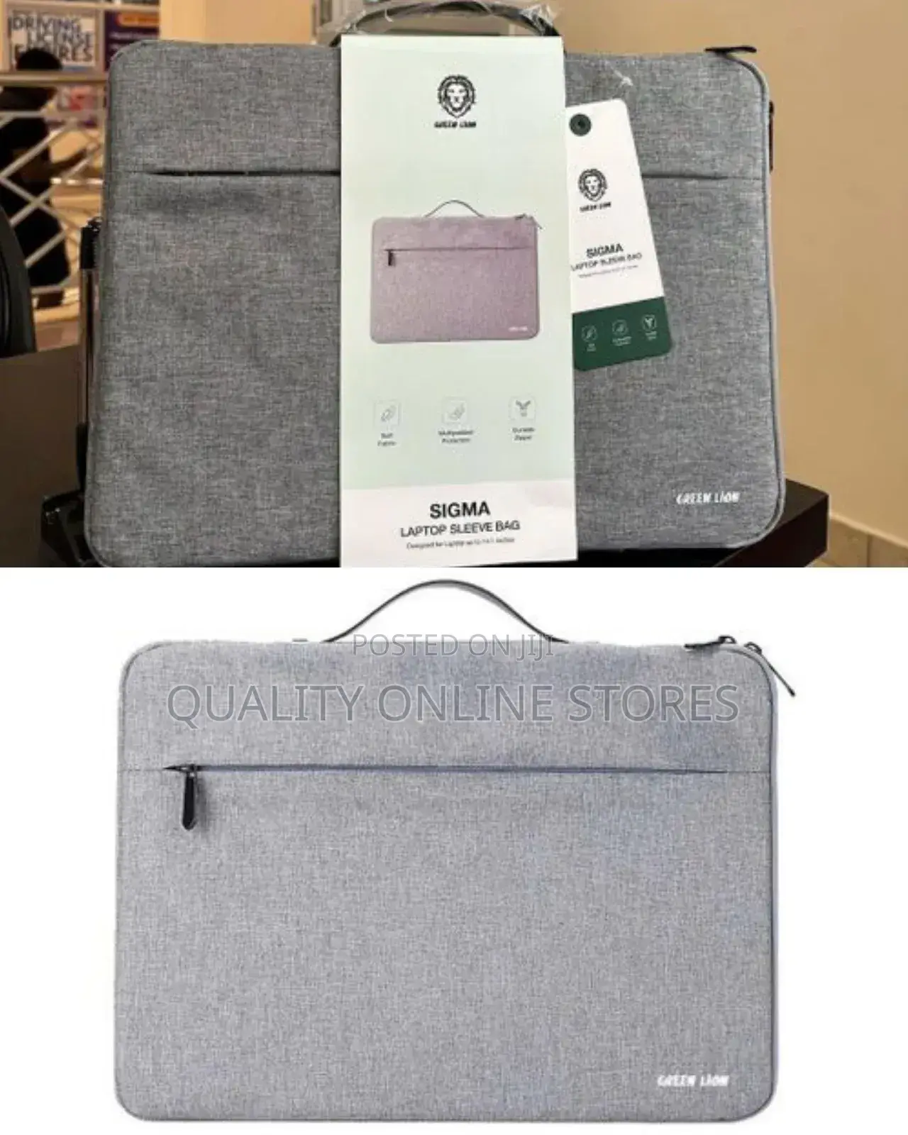 Green Lion Laptop Bag