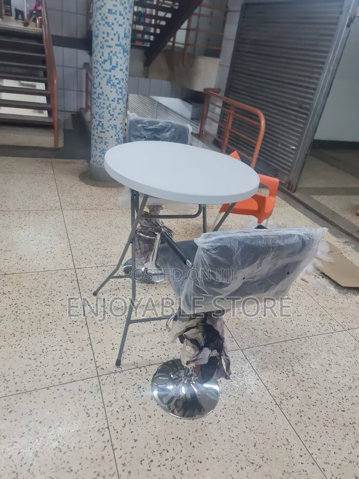 Foldable High Bar Table and Chairs Set