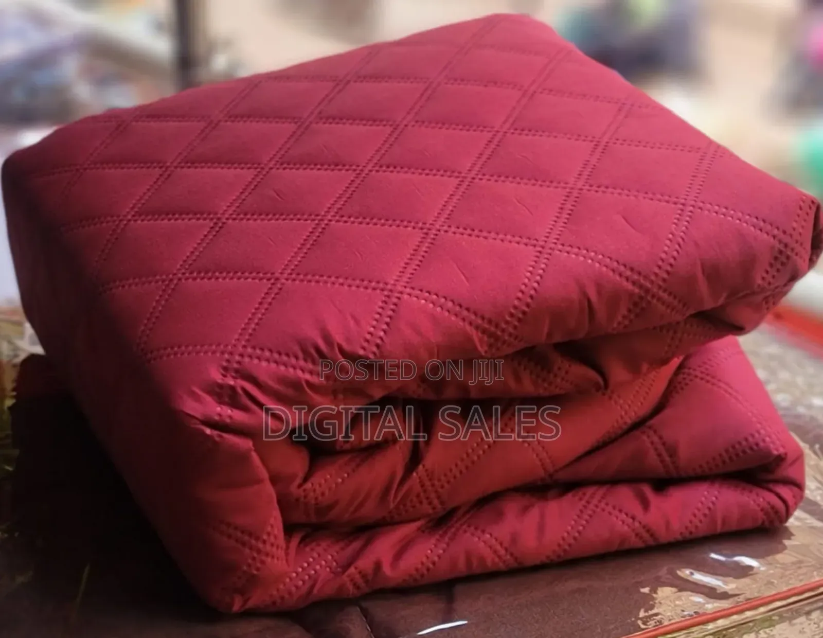 Quilted Waterproof Mattress Protectors-Maroon