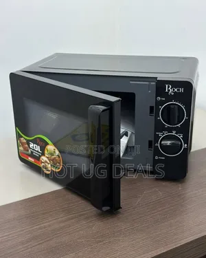 Roch 20l High Tech Mirror Door Microwave Oven - Black