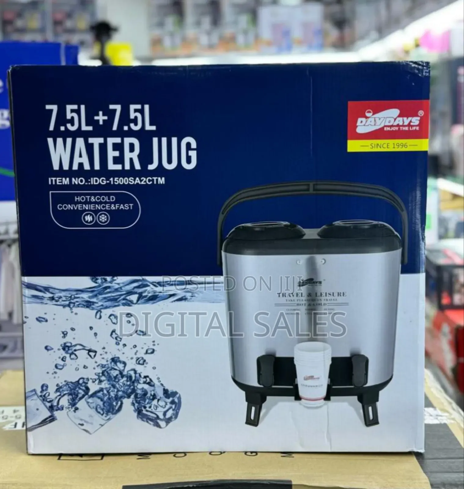 Travel Water Jug With 2 Taps