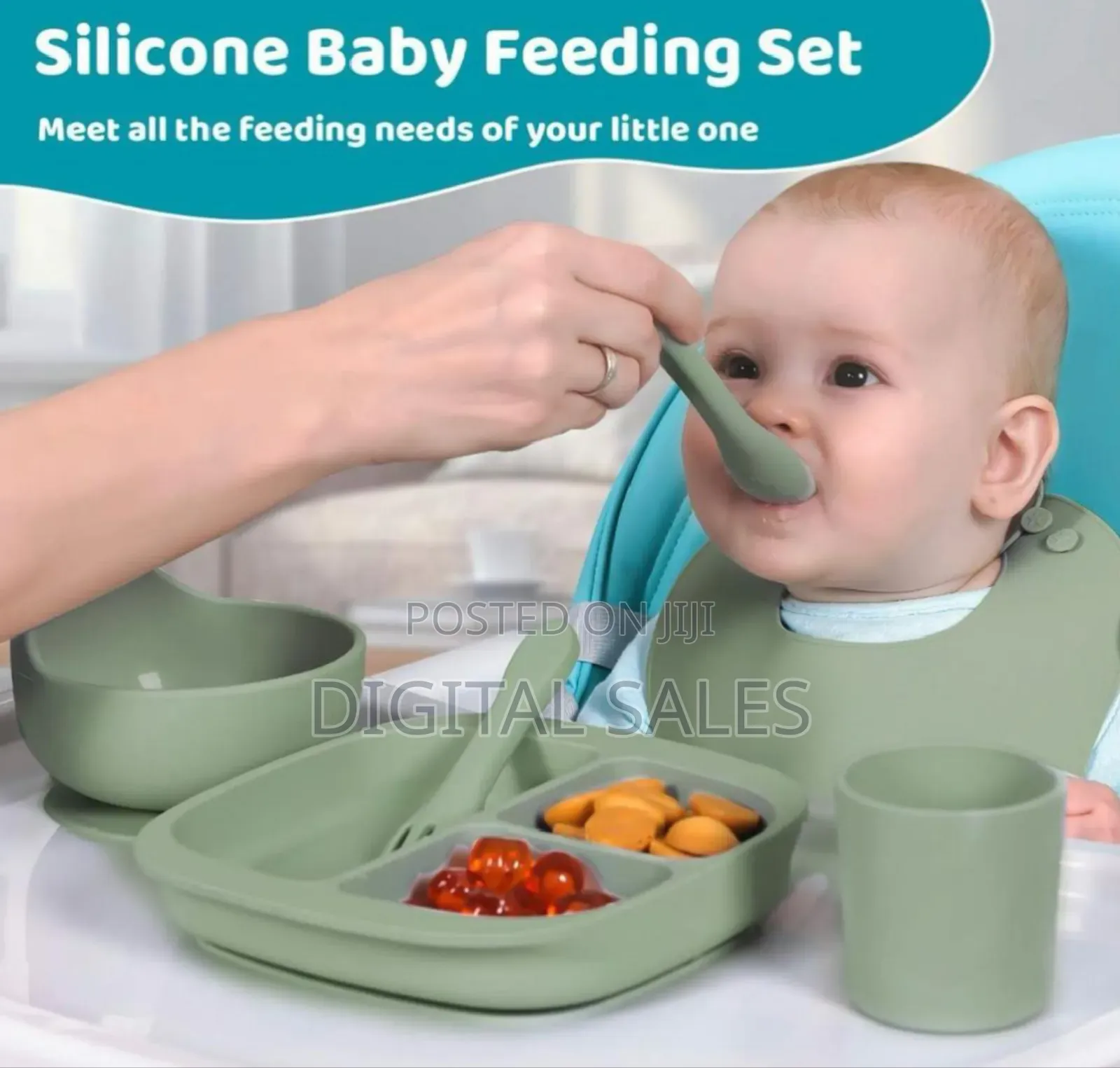 Silicone Baby Feeding Set .