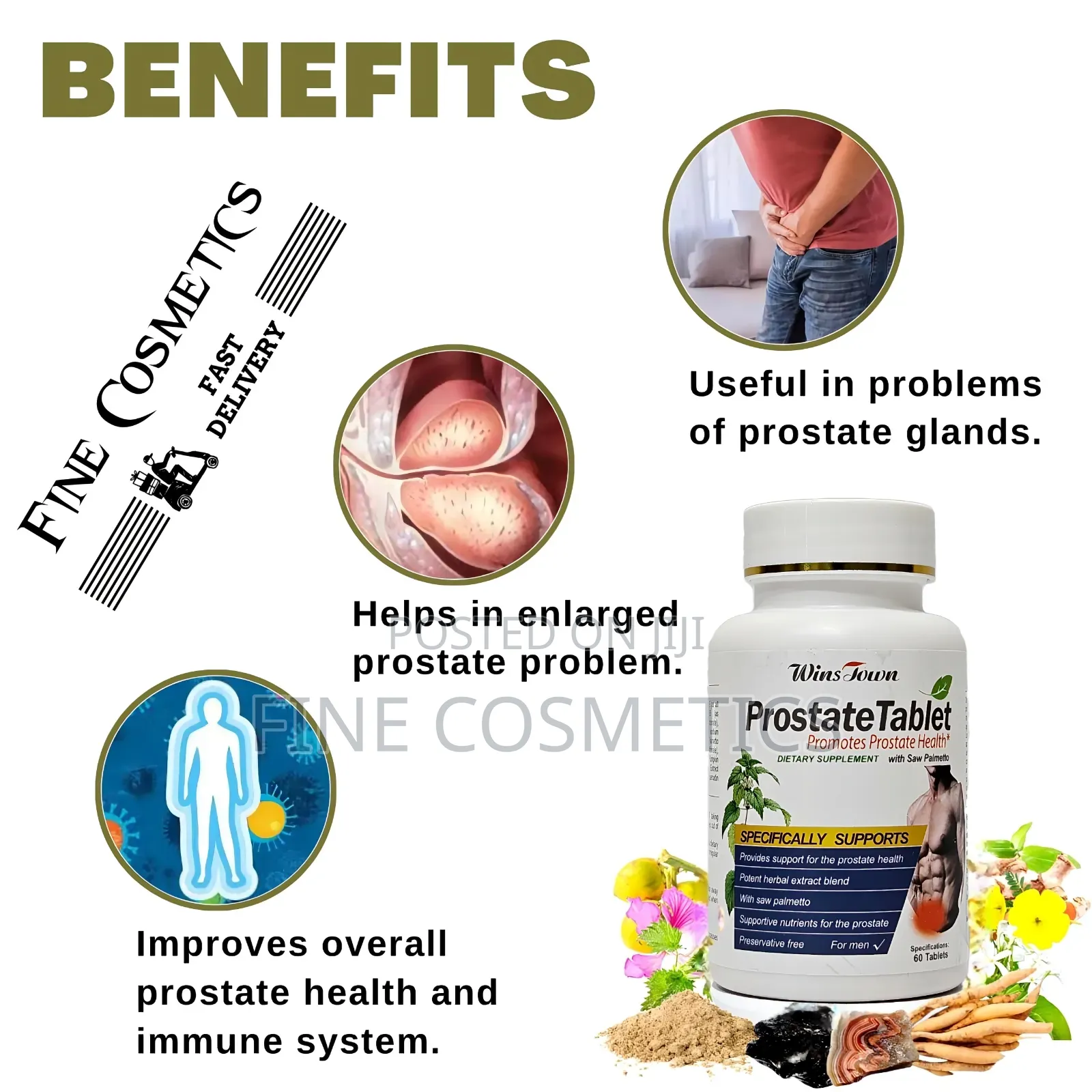 Prostate Tablets, Men's Healthy Enlarged Prostate Care Pills