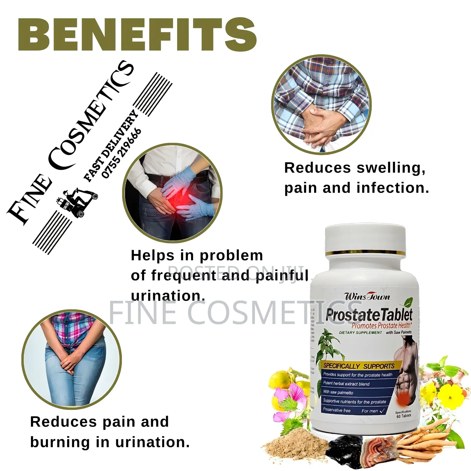 Prostate Tablets, Men's Healthy Enlarged Prostate Care Pills