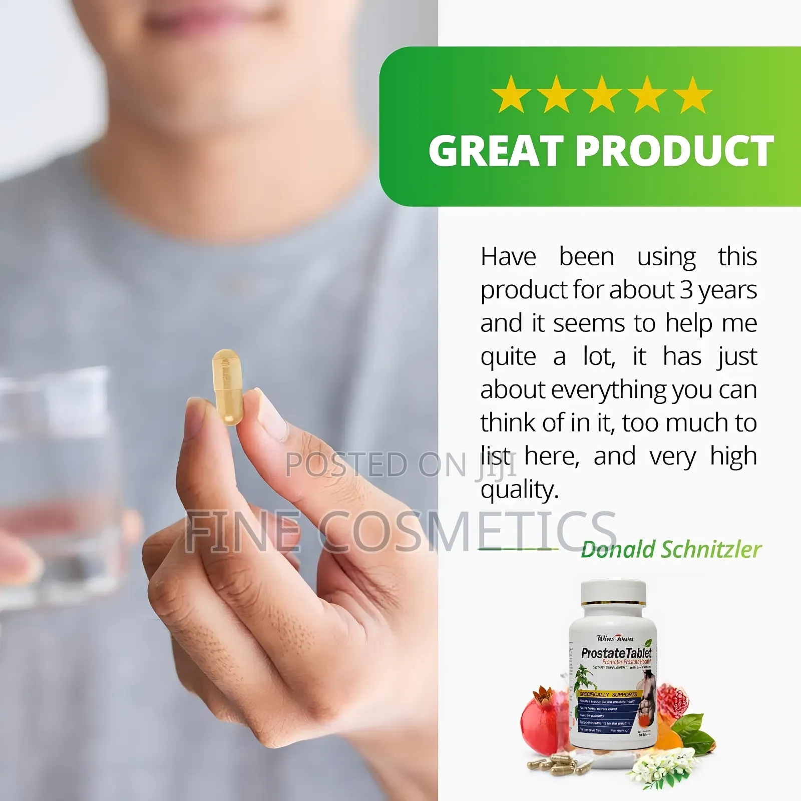 Prostate Tablets, Men's Healthy Enlarged Prostate Care Pills