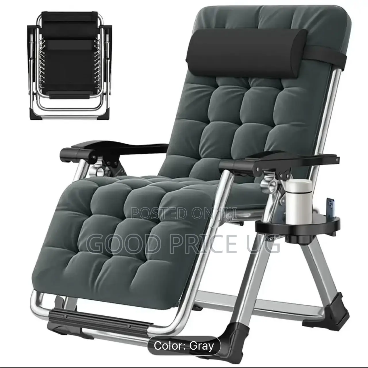 Foldable Metallic Beach Chair