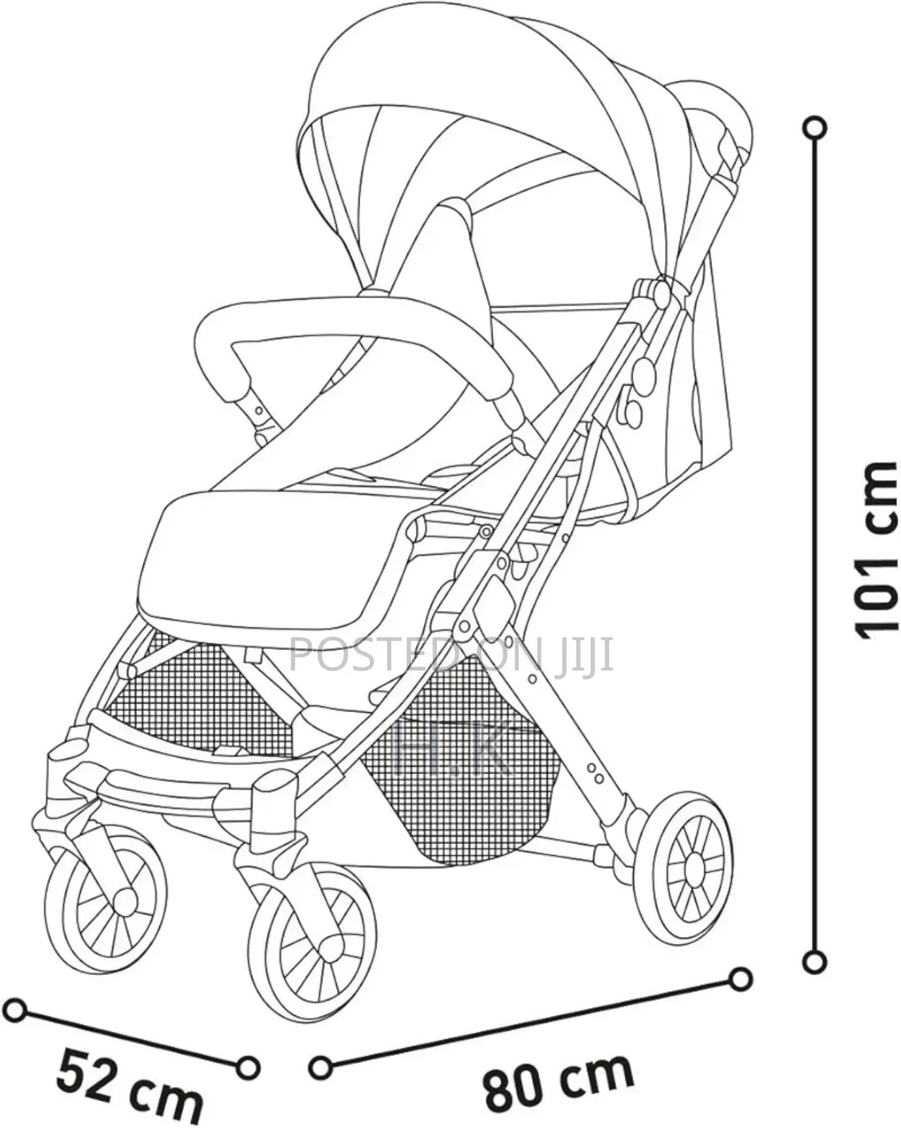 Asalvo Kubic Compact Travel Stroller.