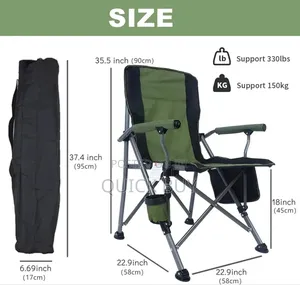 Wildout Portable Sturdy Folding Camping Chair Green