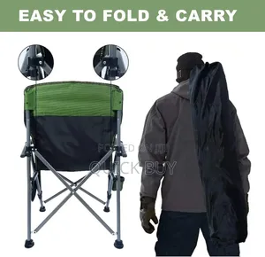Wildout Portable Sturdy Folding Camping Chair Green