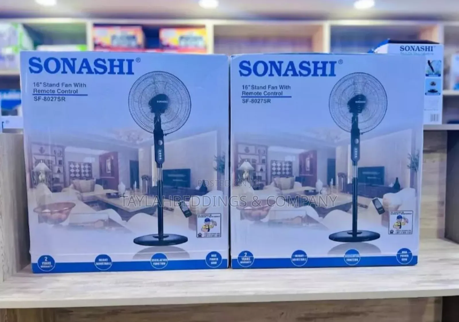 Sonashi Stand Fan With Remote Control 16-Inch