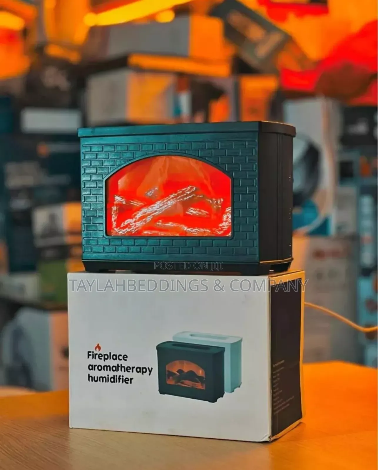 Flame Humidifier Usb Essential Oil Diffuser With Fire Light