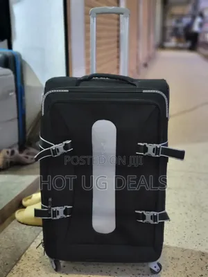 Dflavors Large Size Fabric Travelling Suitcase - Black