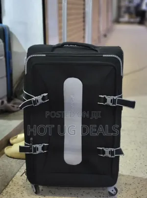 Dflavors Large Size Fabric Travelling Suitcase - Black