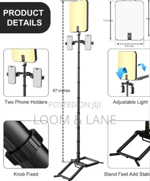 Portable Rechargeable Led Video Light With Stand