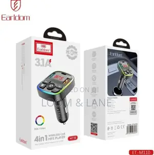 Earldom M110 4-in-1 Car Charger With Fm Transmitter