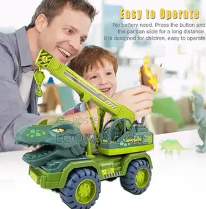 Children Dinosaur Crane Truck Car Toys