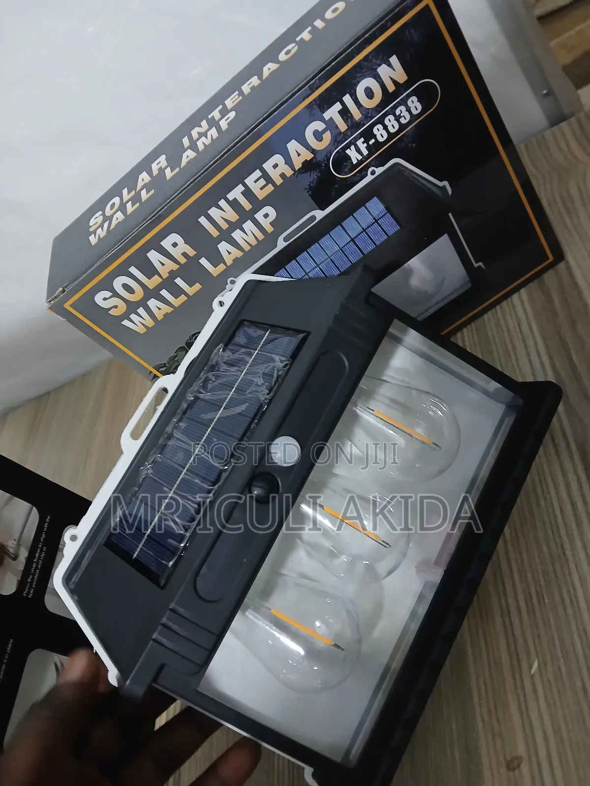 3w Led Triple Bulb Solar Interaction Waterproof Wall Lights