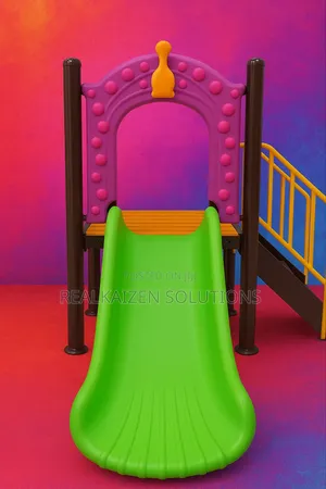 Outdoor 4ft Durable Children Slide With Climbing Stair Rails