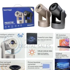 Borrego Smart 7 Rechargeable Projector 