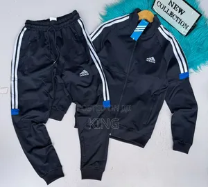 Adidas Tracksuit. Teal Jacket and Pants