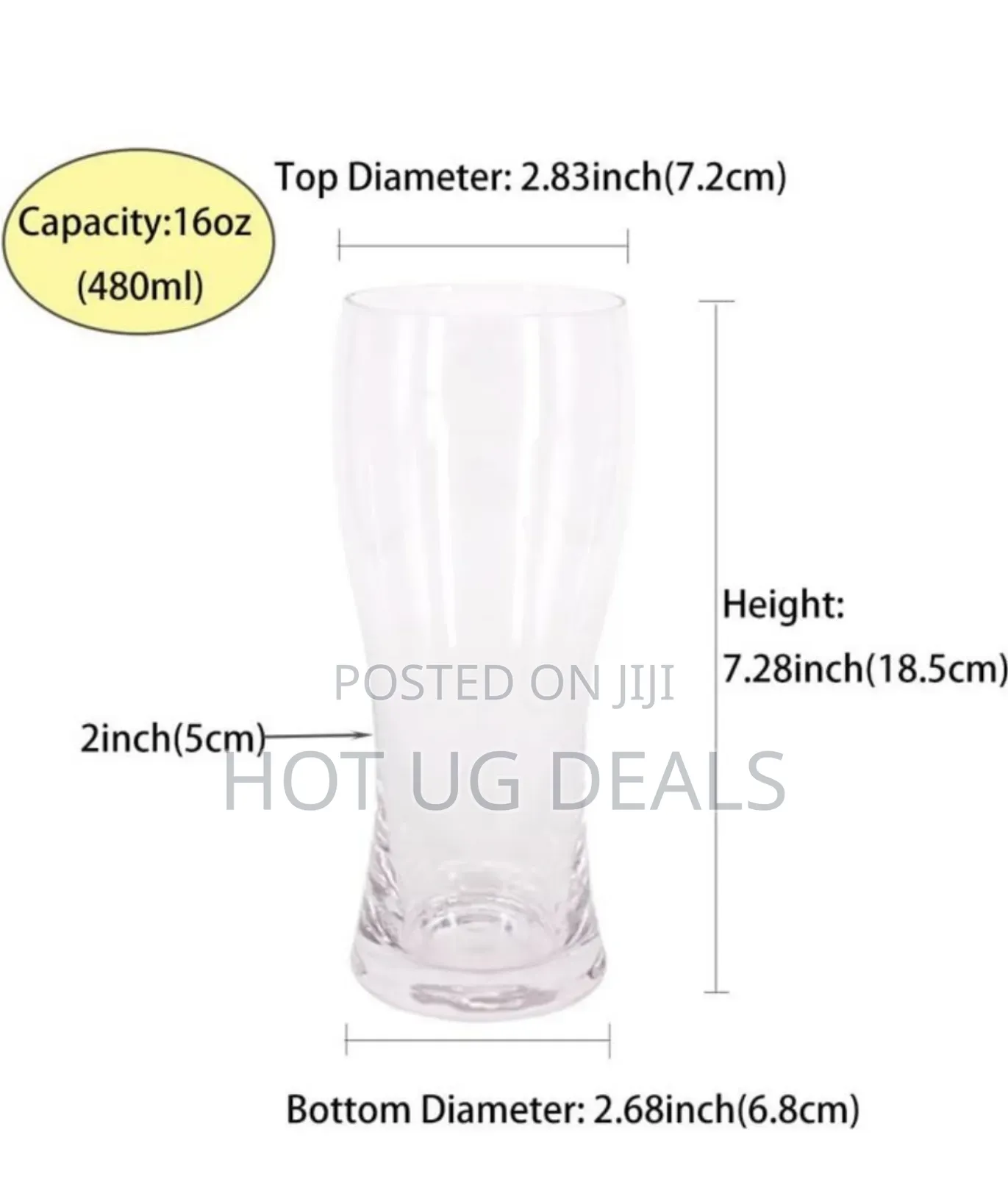 6 Pack Beer Glasses, Bar Glassware, Drinking Glasses