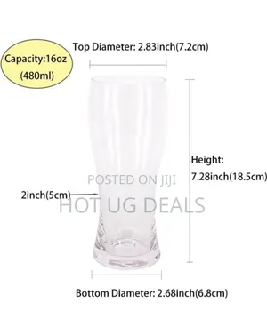 6 Pack Beer Glasses, Bar Glassware, Drinking Glasses
