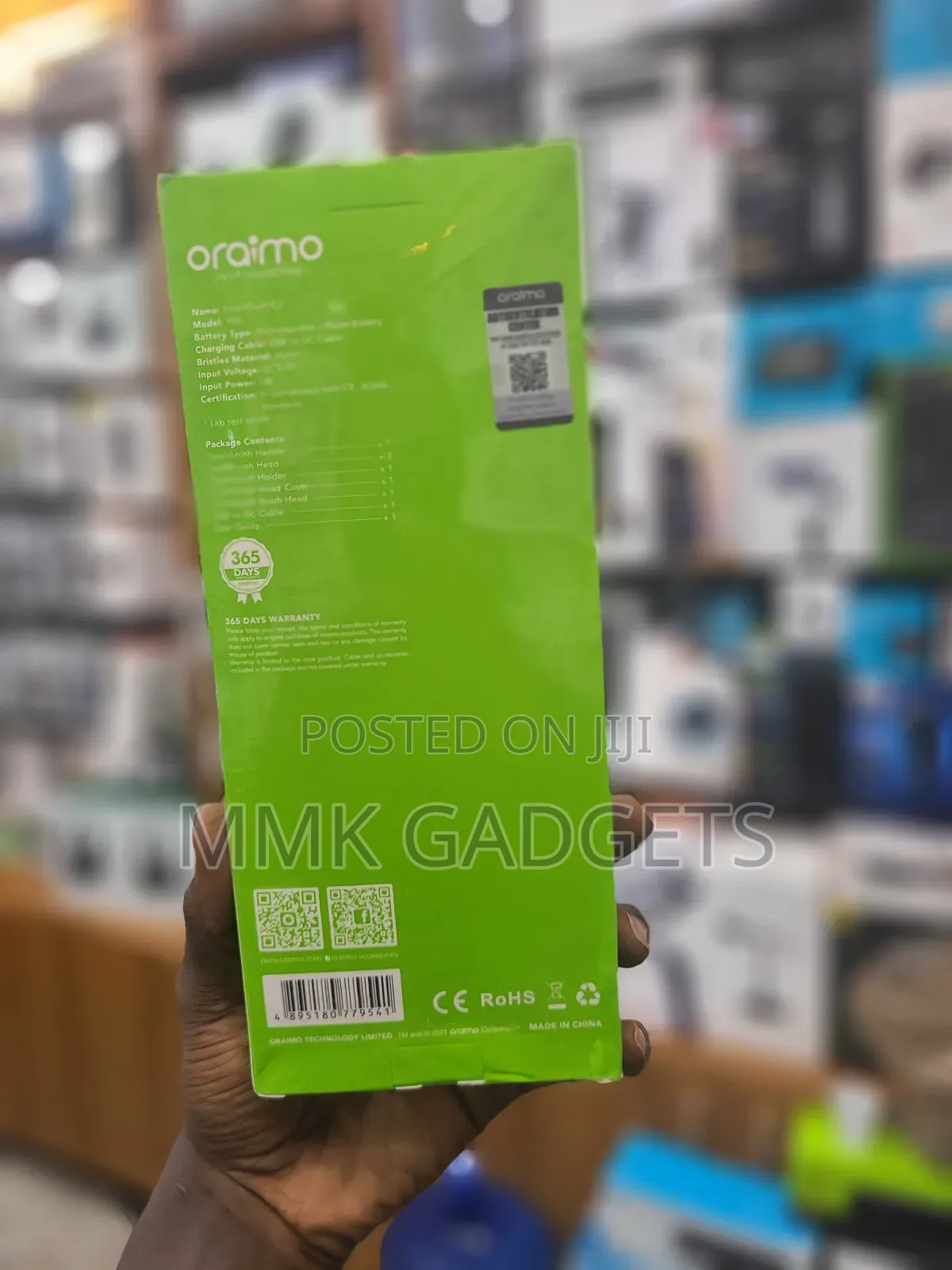 Oraimo Powerful Sonic Cleaning