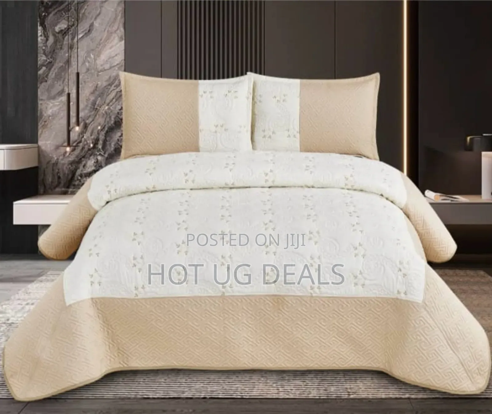 6x6 Duvet Bedspread With Bedsheet,  2 Pillowcases-multicolor