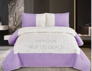 6x6 Duvet Bedspread With Bedsheet, 2 Pillowcases- Pints Vary