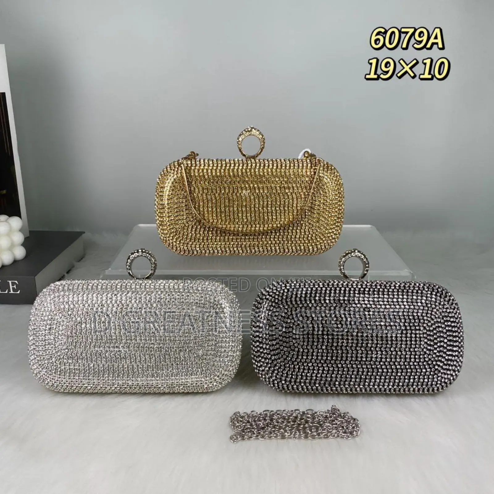 Laddie's Silver Clutch Bag