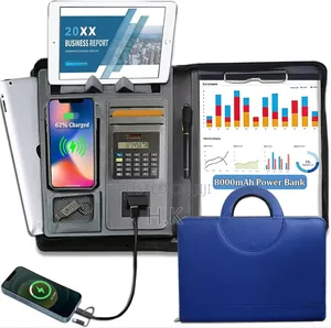 Multi-Functional Leather Padfolio