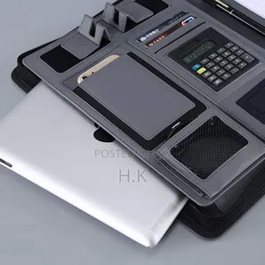 Multi-Functional Leather Padfolio