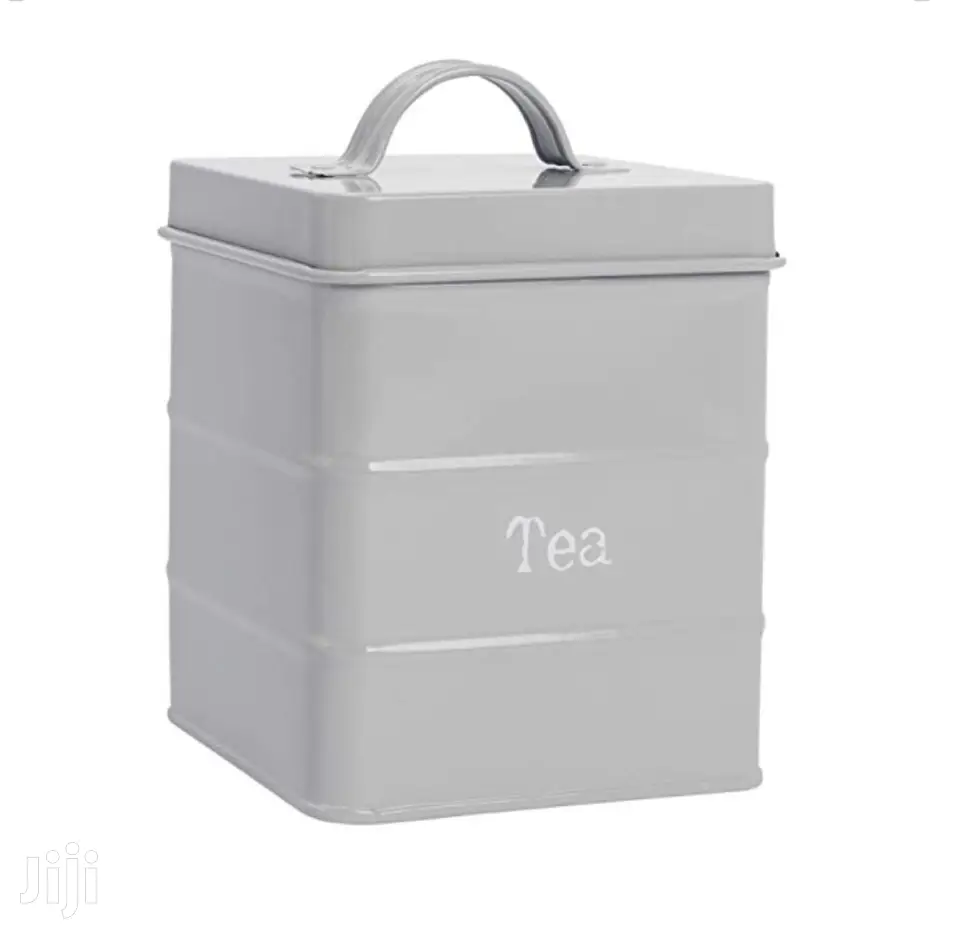 Vintage 3-pc Carbon Steel Storage Tea Coffee Sugar Canister