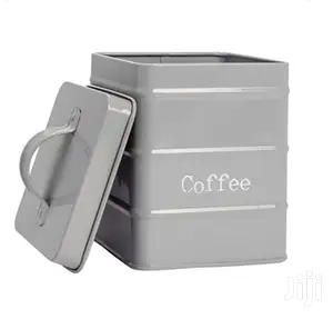 Vintage 3-pc Carbon Steel Storage Tea Coffee Sugar Canister