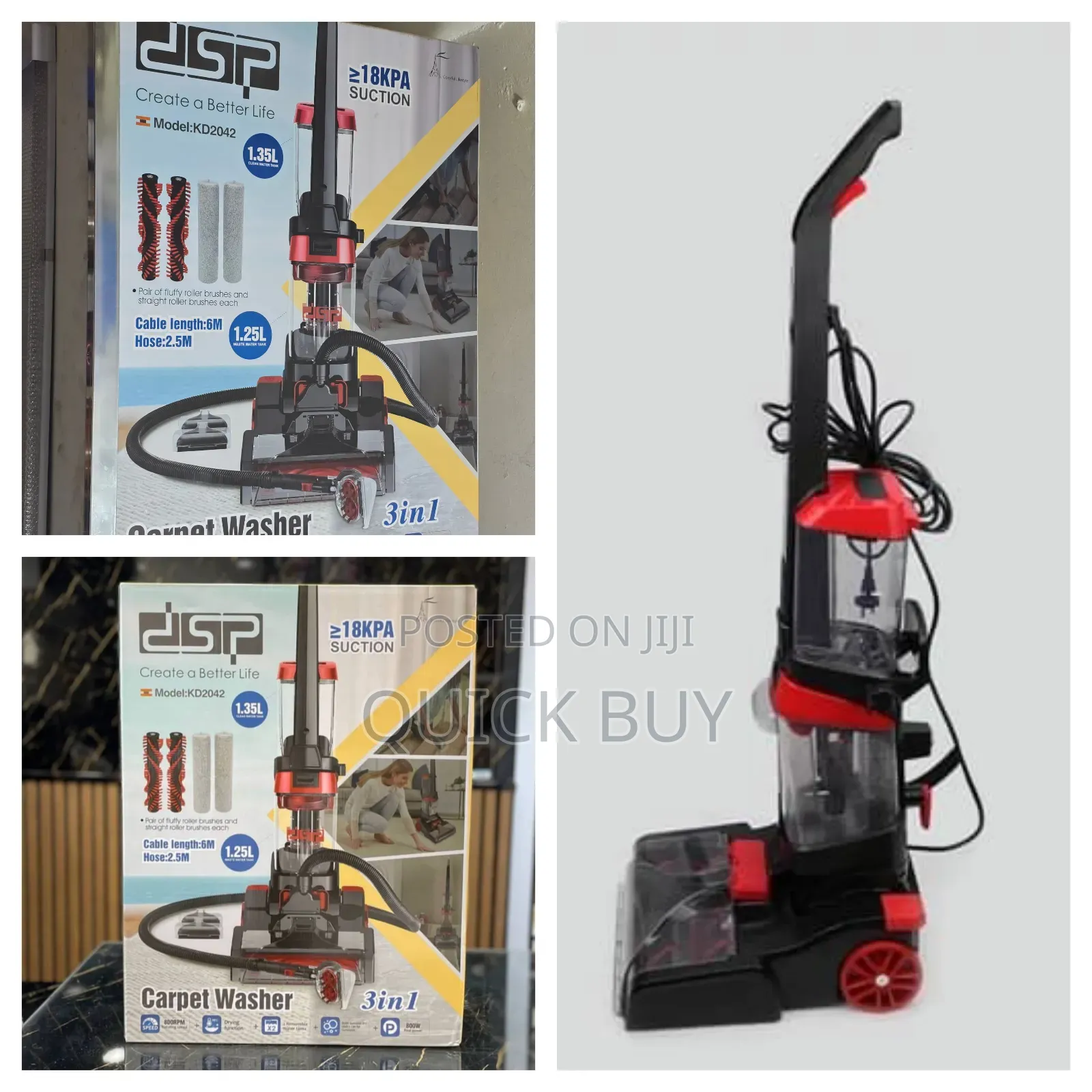 Unique Dsp Kd2042 3-in-1 Carpet Washer