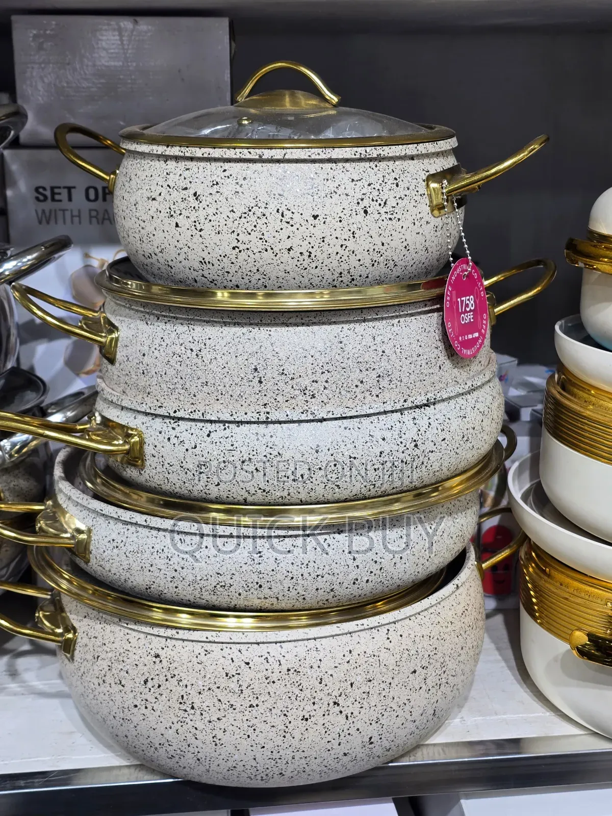Standard Osfě 9-Piece Granite Casserole Set