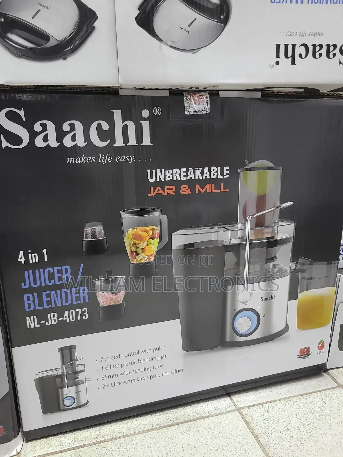 Saachi Nl-Bl-4073 Unbreakable 4in1 Juicer/Blender-Black